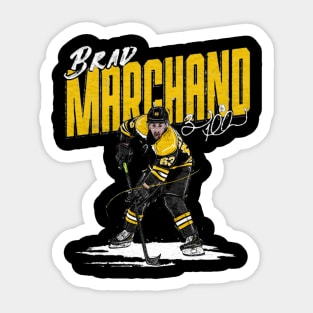 brad marchand chisel Sticker